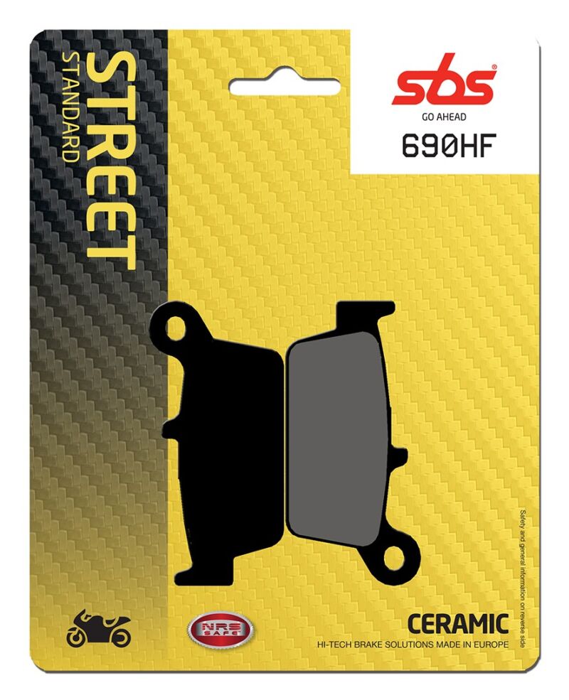 Plaquettes de frein scooter 50-125cc SBS 690HF