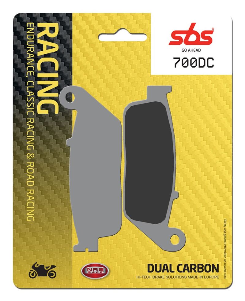 Plaquettes de frein Dual Carbon SBS 700DC - Racing Moto