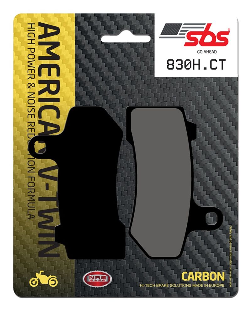 Plaquettes de frein moto 830H.CT avant arrière SBS